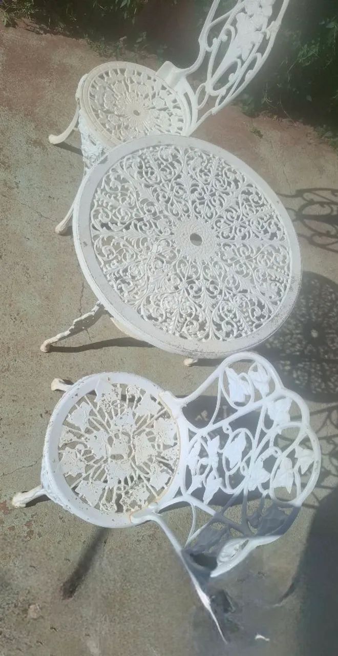 Mesa e cadeiras de alumínio  - Foto 5