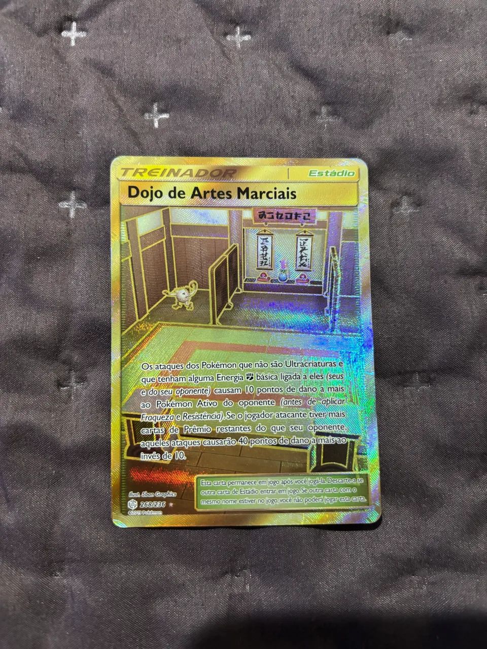 Carta Pokémon estádio dojo de artes marciais