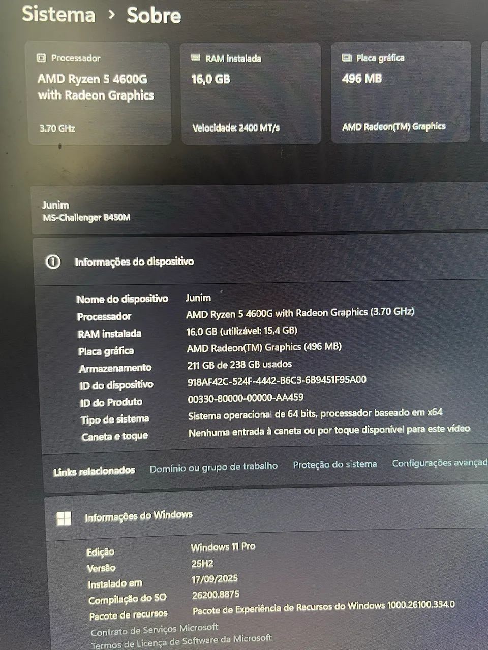 Pc gamer completo Ryzer 5 4600g - Foto 4