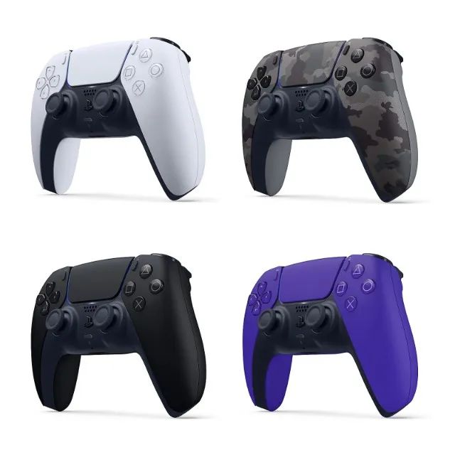 Controle DualSense PS5 Branco, Camuflado, Preto e Roxo - Novo, Lacrado, NF e Garantia - Foto 6