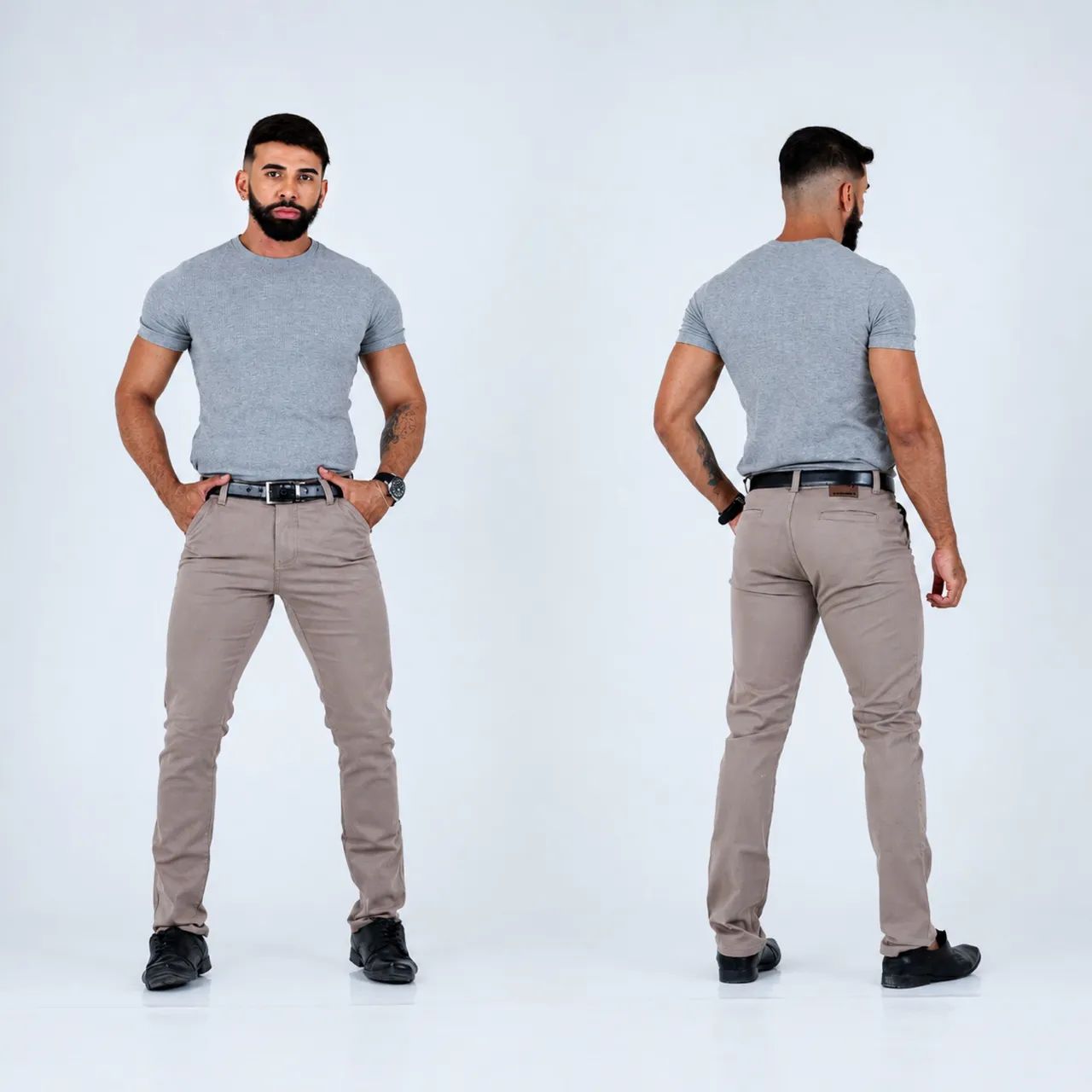Calça brim masculina - Foto 4