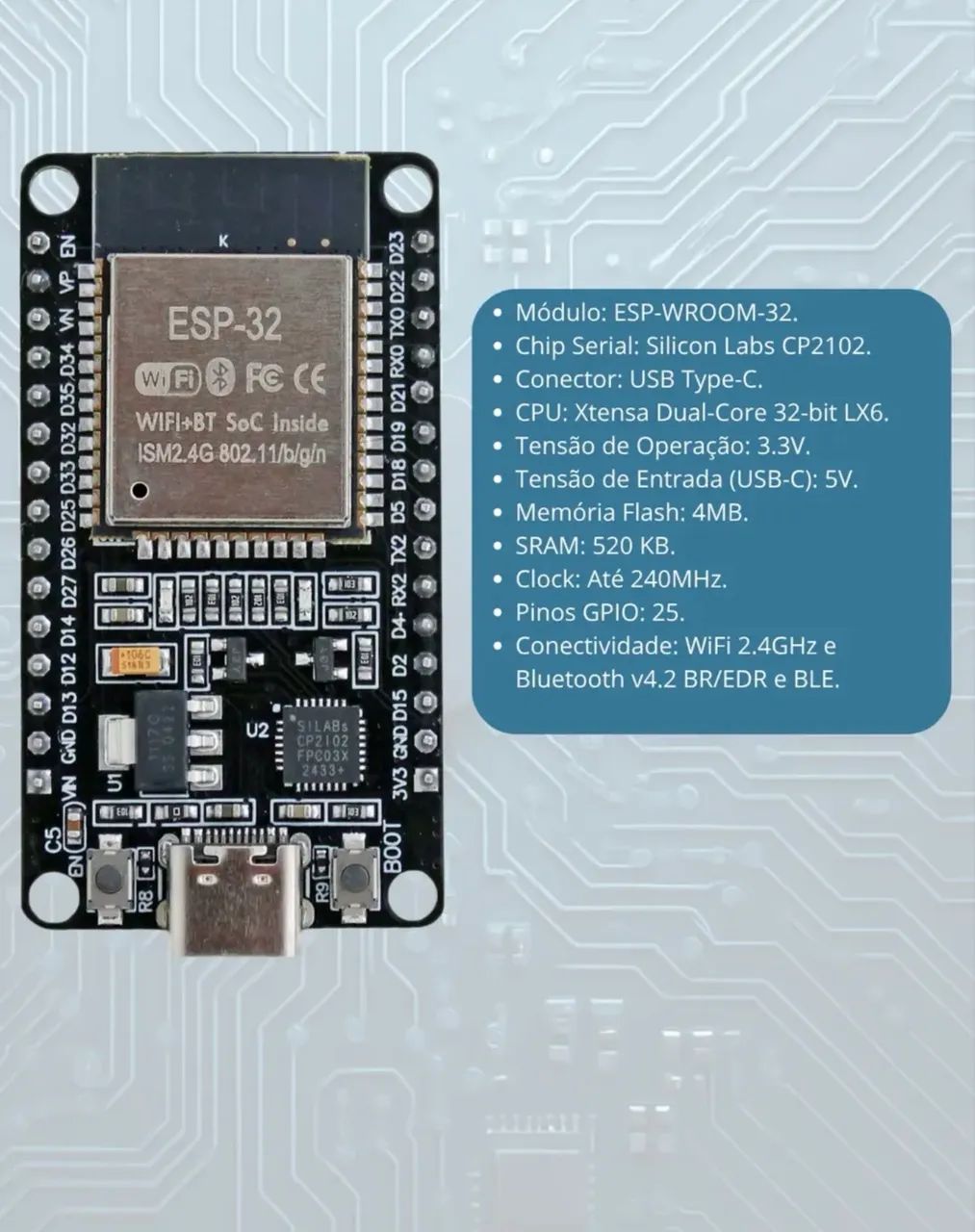 ESP32 Módulo Microcontrolador - Foto 2