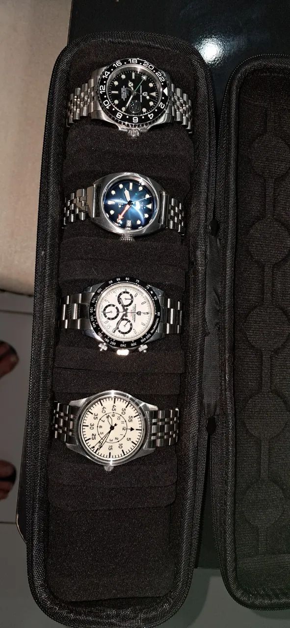 Vendo estojo de viagem e expositor para 5 relógios  - Foto 2