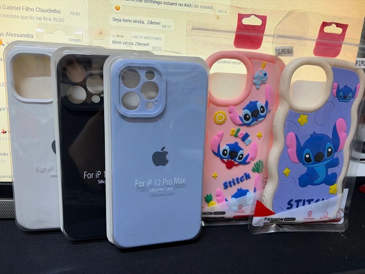 Capinha iPhone 12 Pro Max 5 unidades 