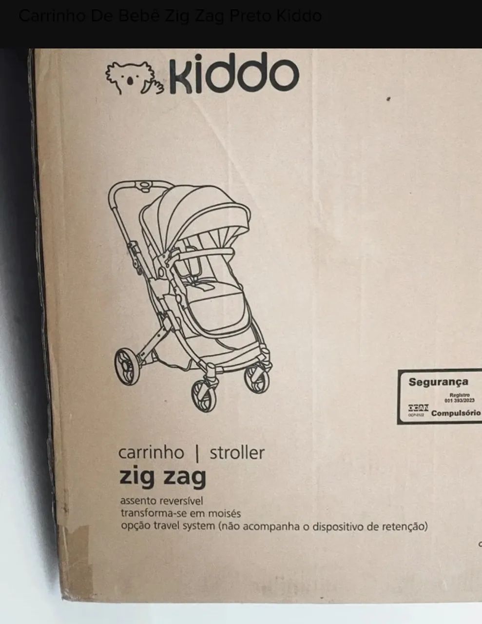 Carrinho Kiddo ZigZag NOVO - Foto 3