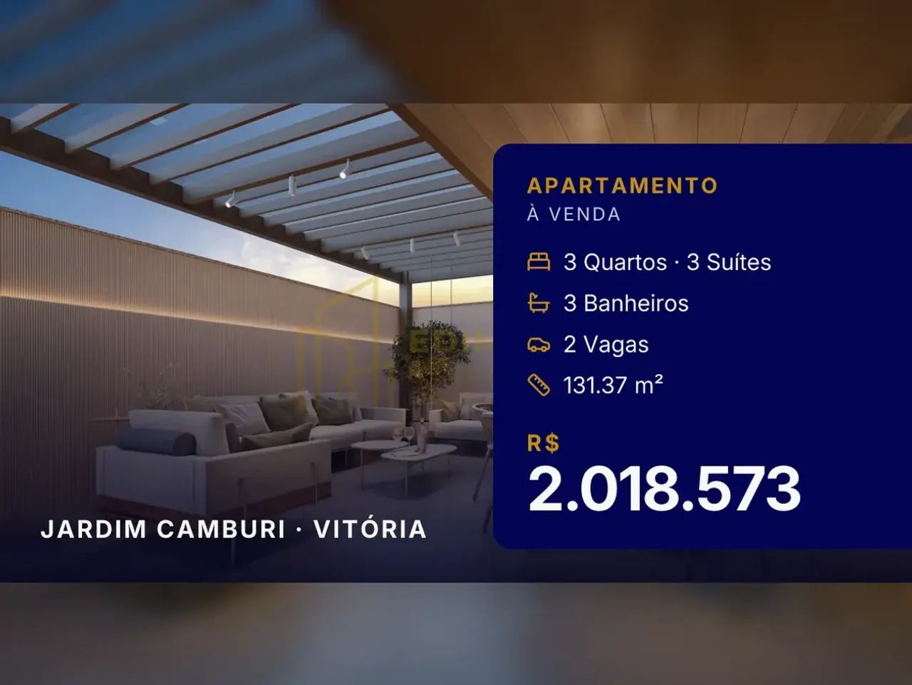 Sofisticação e conforto: apartamento Garden em Jardim Camburi