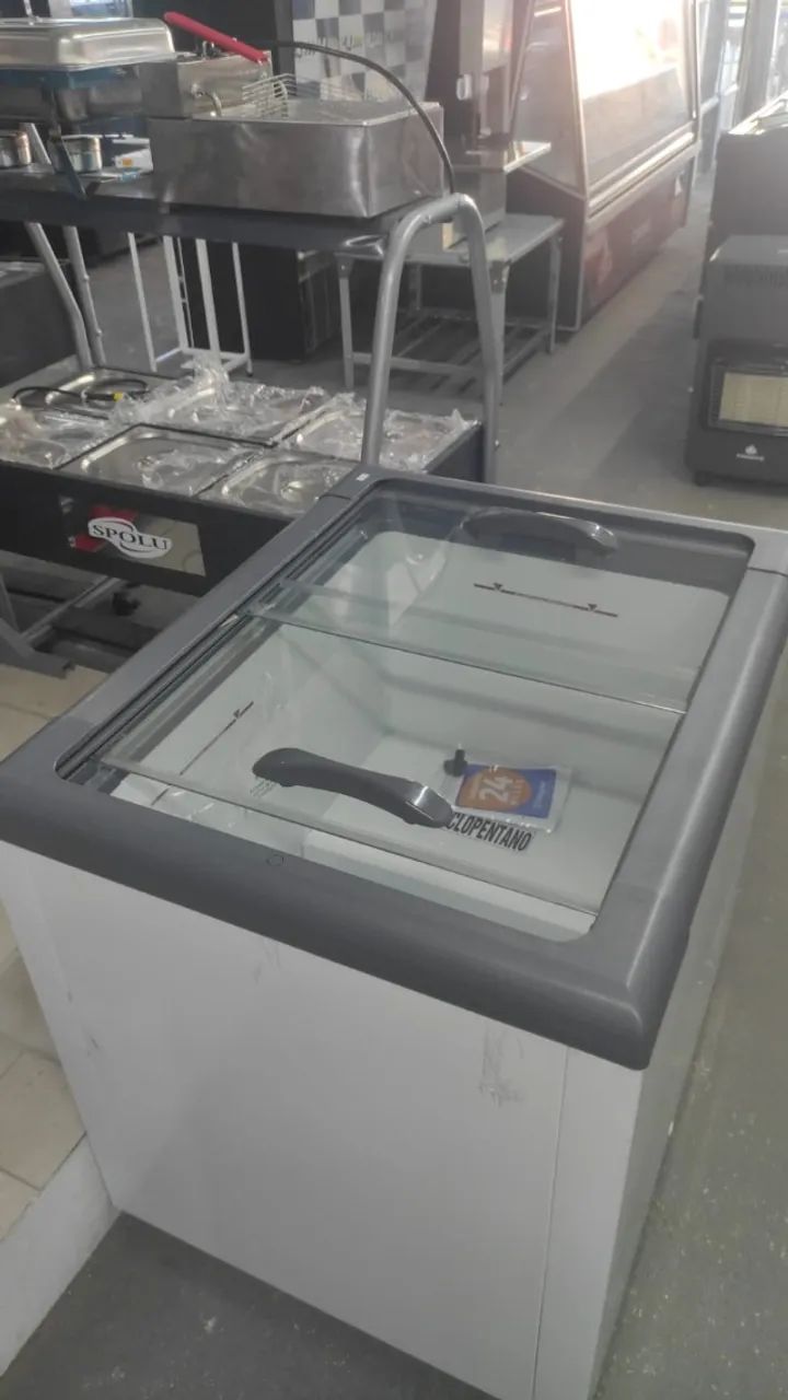Bh Freezer tampa de vidro para sorvete GHD-200 