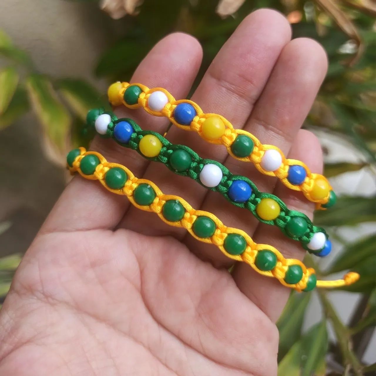 Pulseira shambala cores do Brasil  - Foto 2