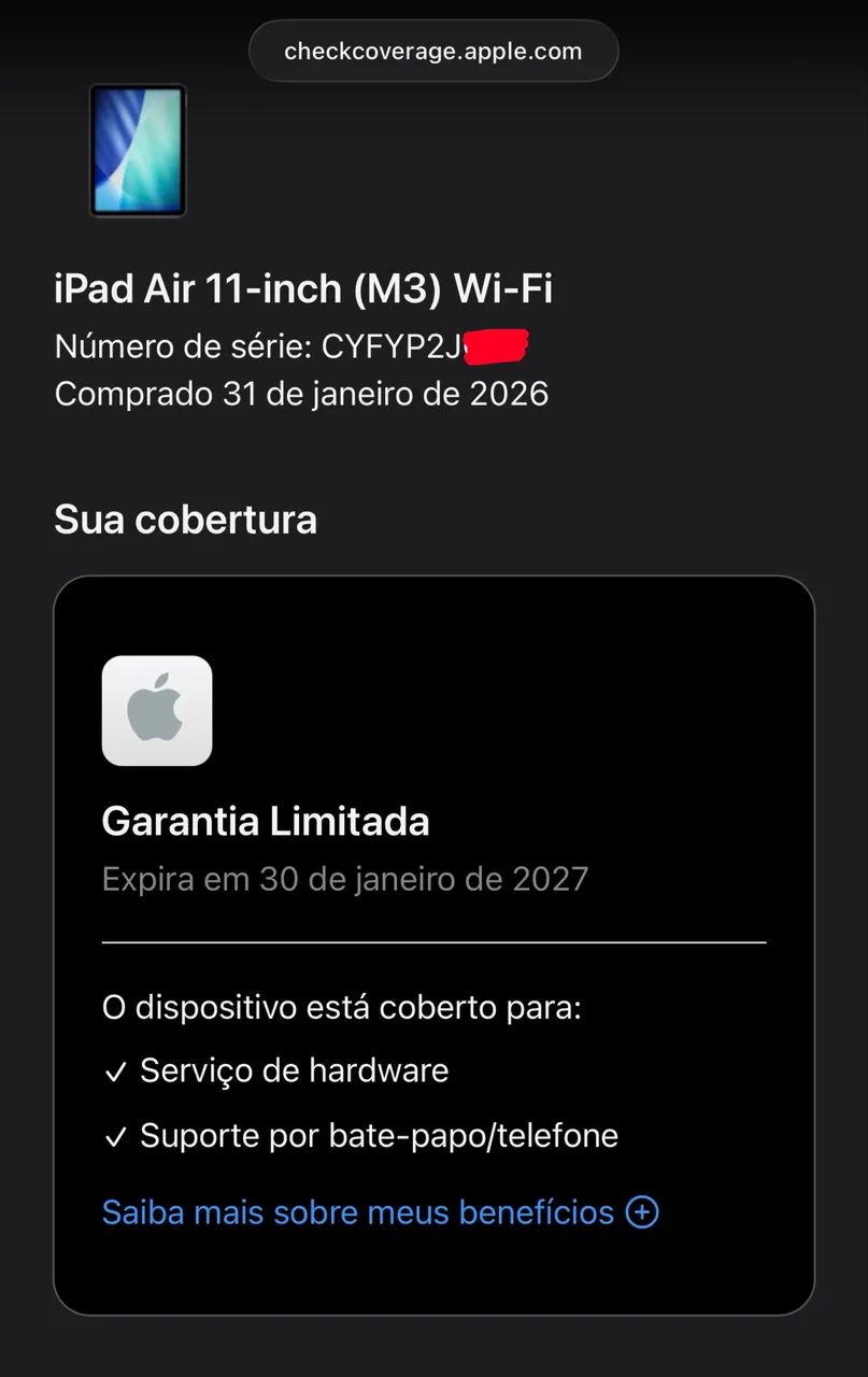 Ipad air m3 11 polegadas 128gb apenas 1 ciclo, apenas 3 dias de ativação ( 128 gb ) - Foto 2
