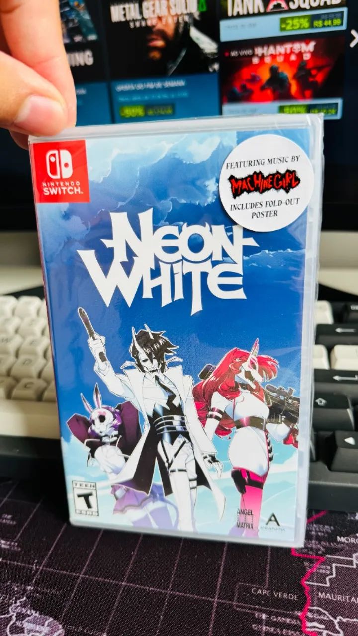 Neon White Nintendo Switch (Novo / Lacrado) - Jogos de Vídeo Game