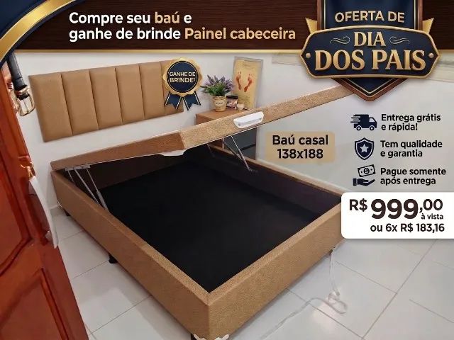 Base box baú casal