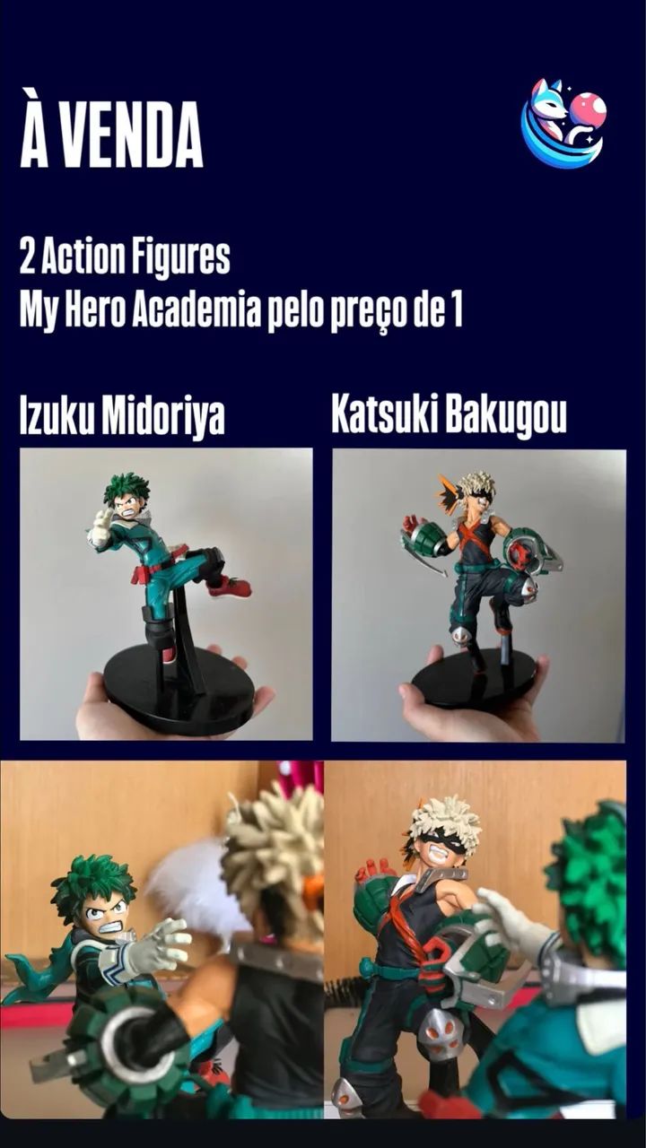 Kit 2 Action Figures My Hero Academia 