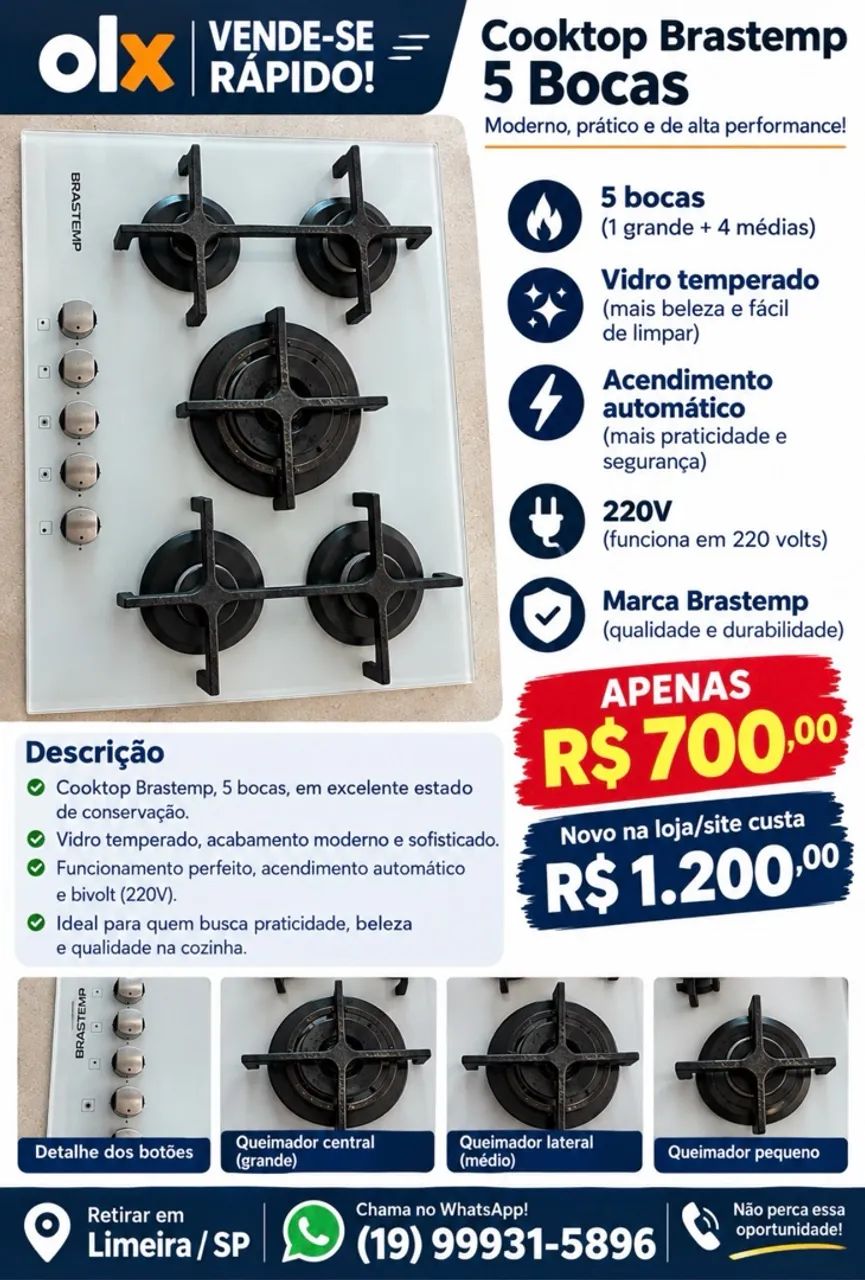 Cooktop novíssimo  