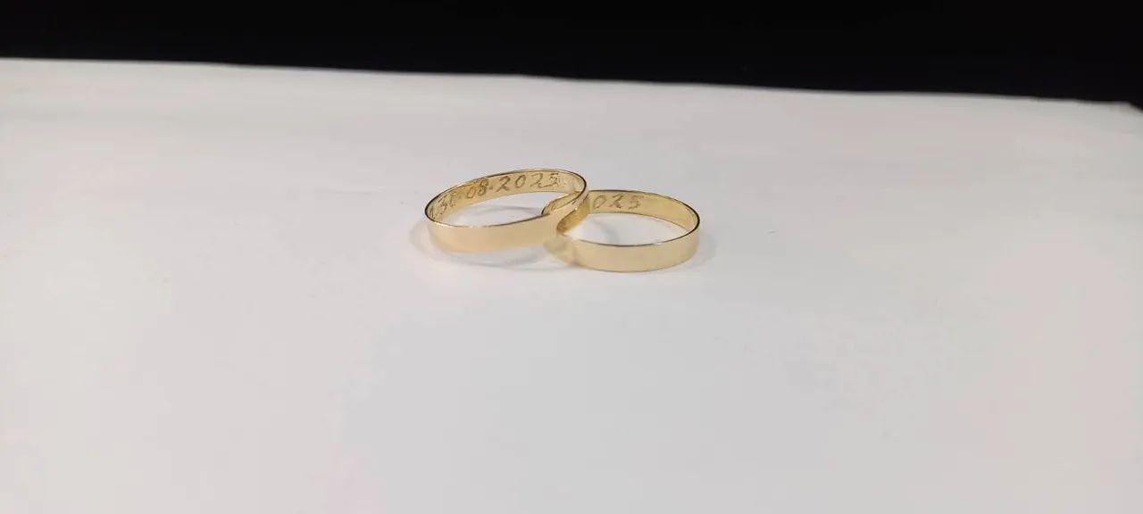Alianças de ouro 18k  - Foto 3
