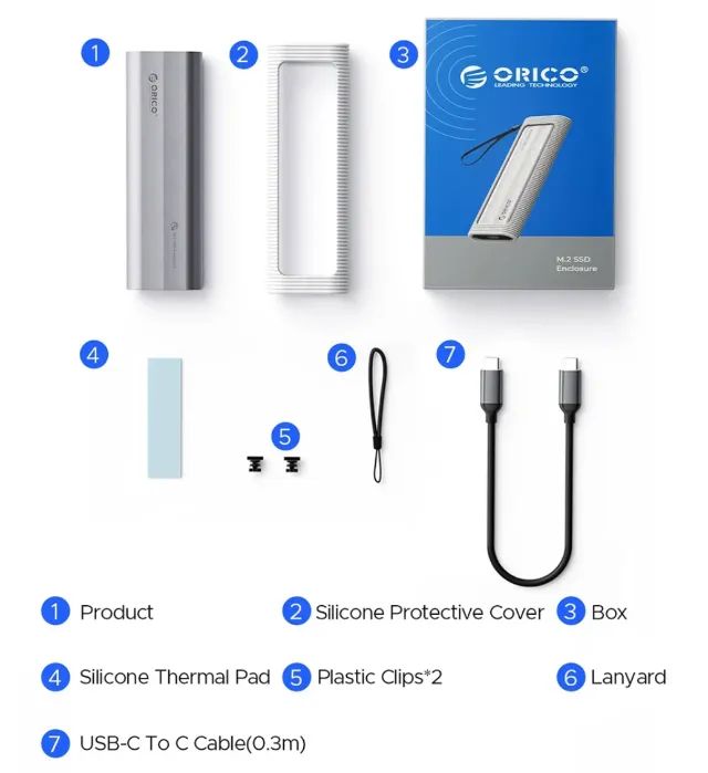 Ssd nvme Orico - hd externo case  nvme - 10gbps  - Foto 5