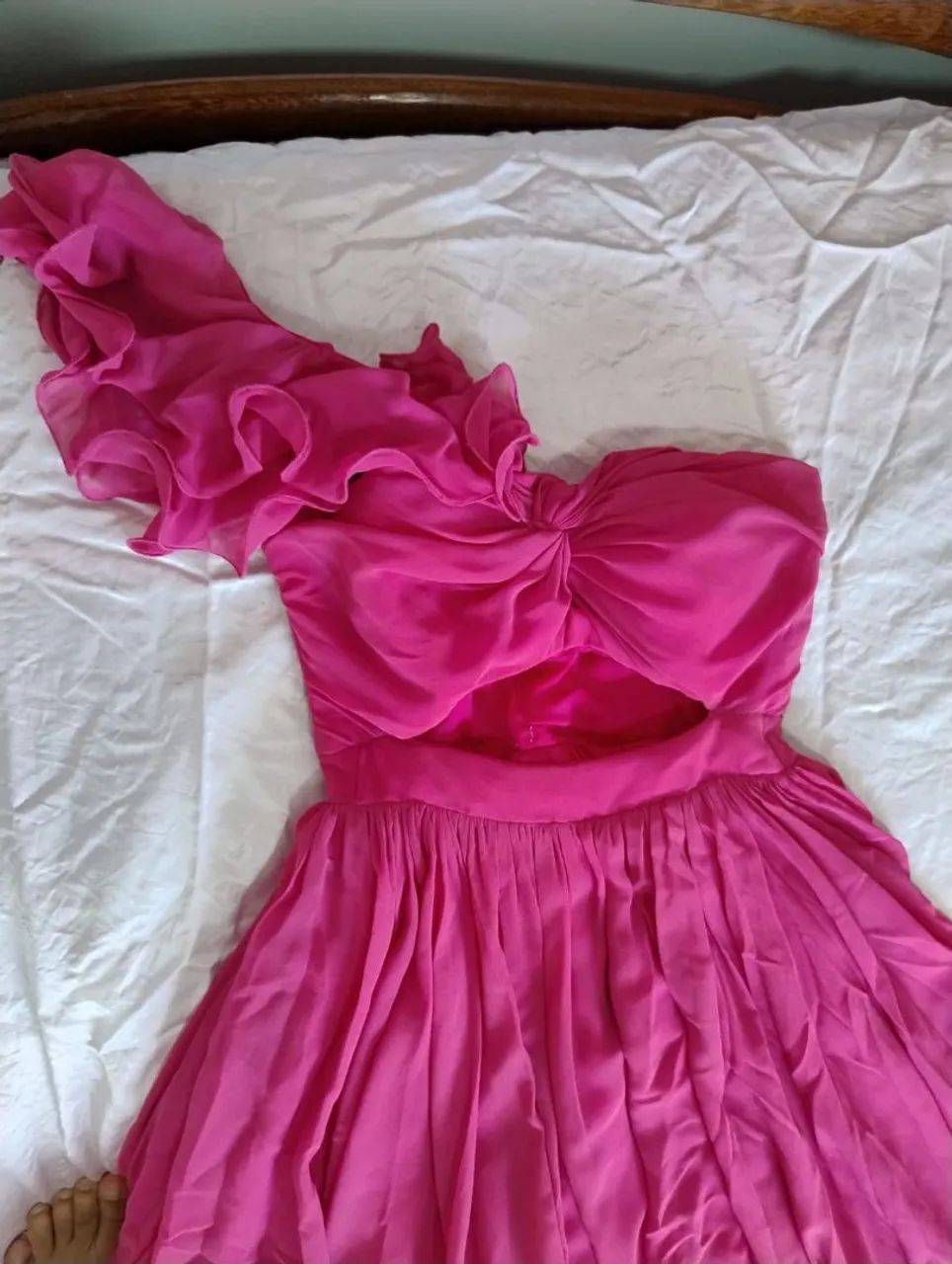 Vestido longo de festa cor rosa - Foto 2
