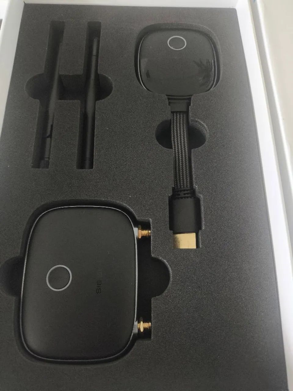 kit transmissor e receptor hdmi sem fio hagibis - Foto 3