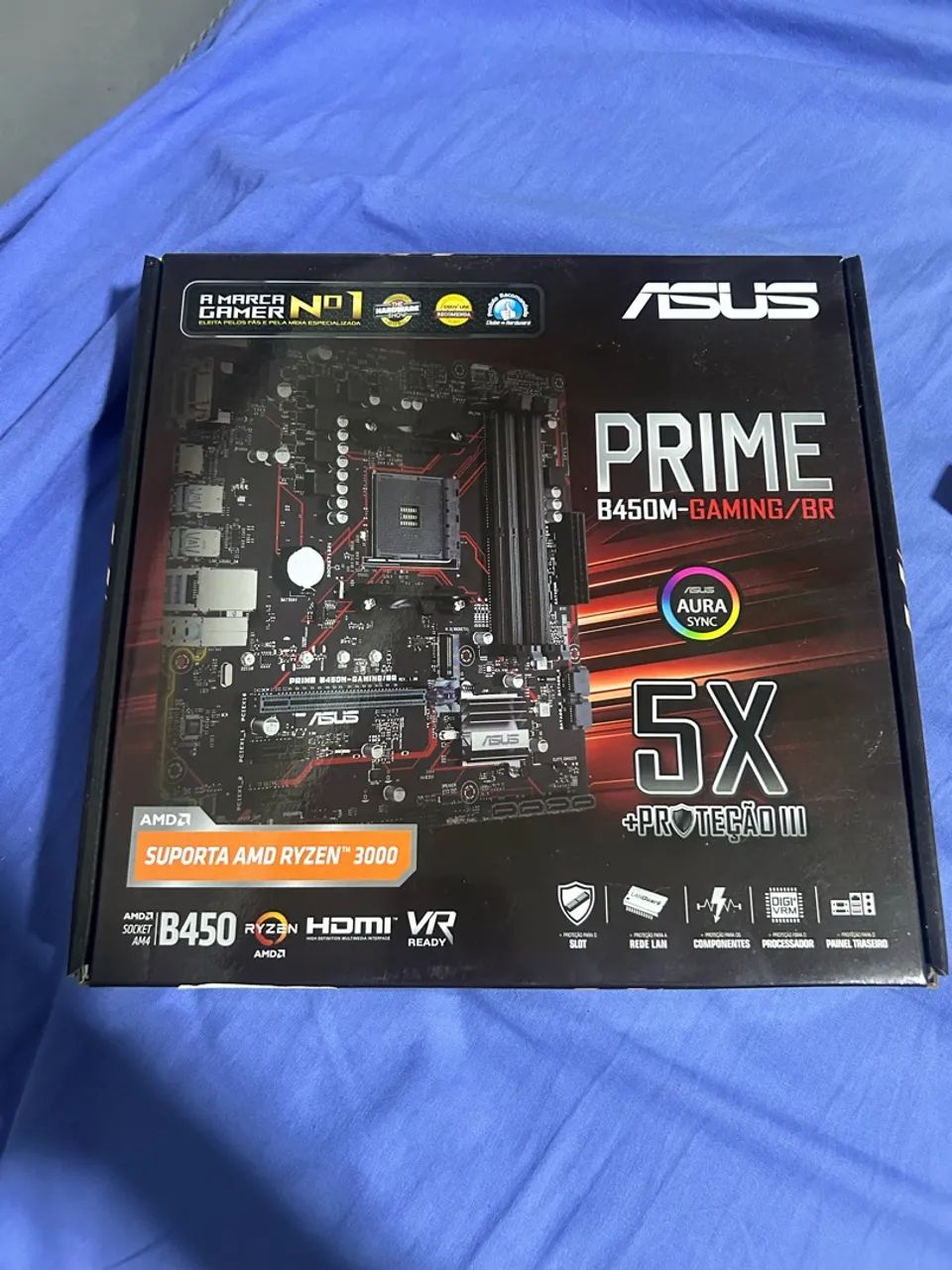 Placa-Mãe ASUS Prime B450M-Gaming/BR AM4 DDR4