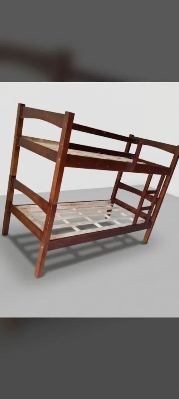 cama beliche de madeira  - Foto 2
