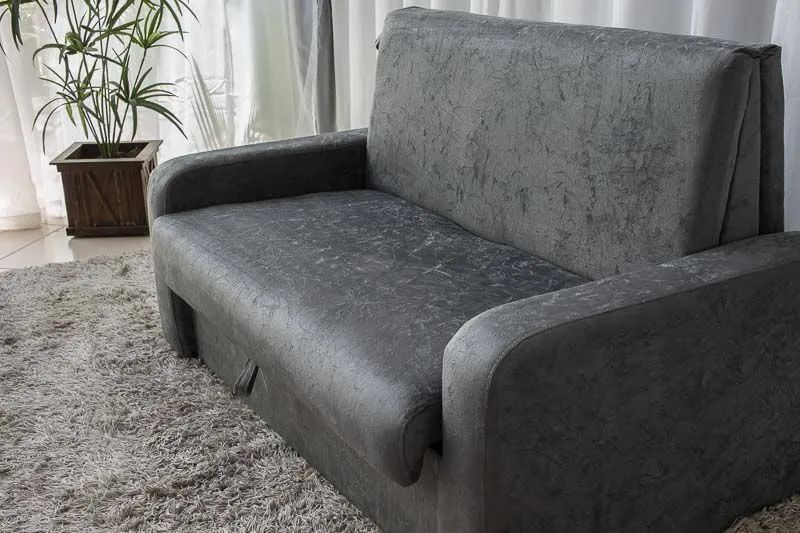 Sofá cama Daiane Suede com baú / 3 cores / frete grátis / pague na entrega  - Foto 4