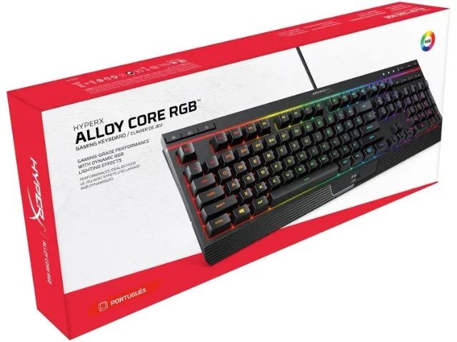 Teclado Gamer HyperX Alloy Core RGB - Caixa e Perfeito Estado 