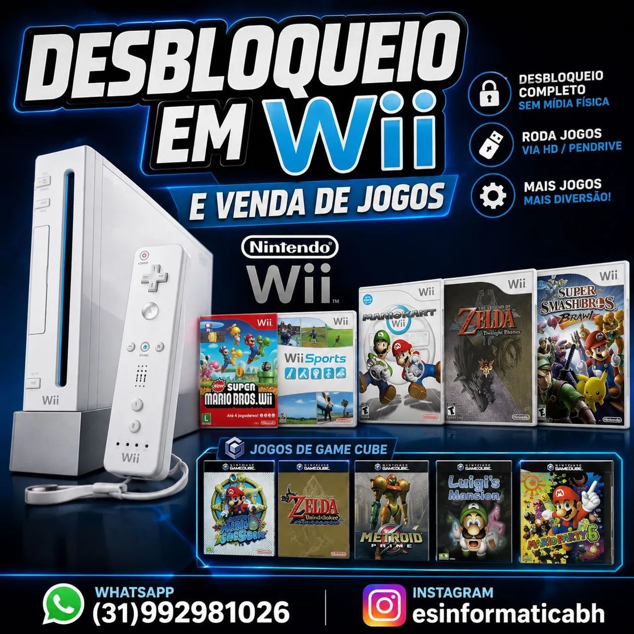 Jogos para Nintendo Wii 