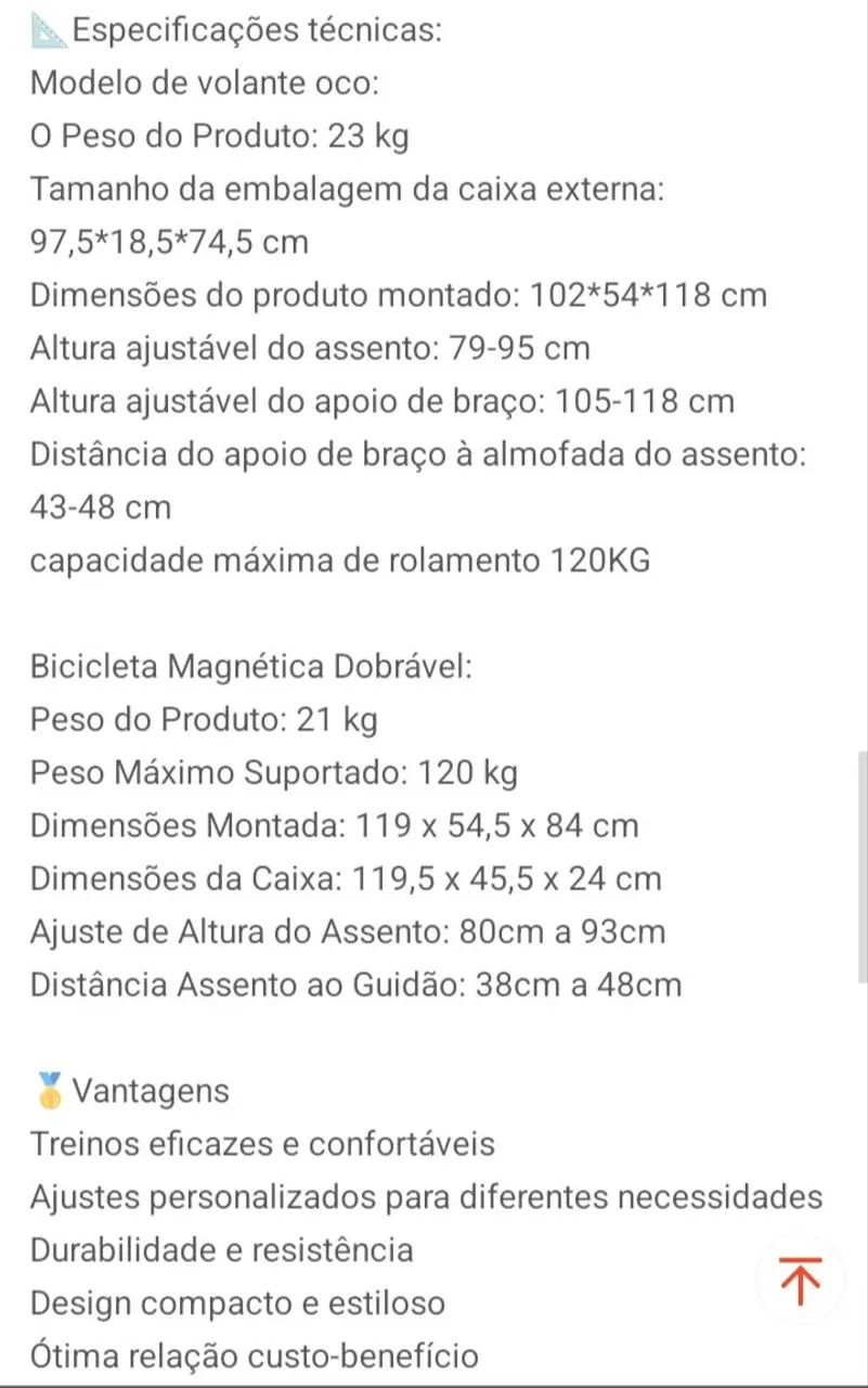Bicicleta ergométrica - 120kg - Foto 5
