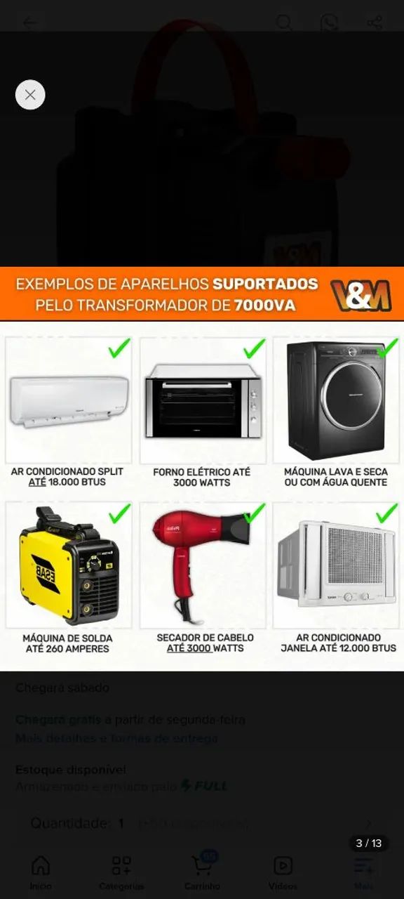 transformador de 7000va 110v para 220v - Foto 5