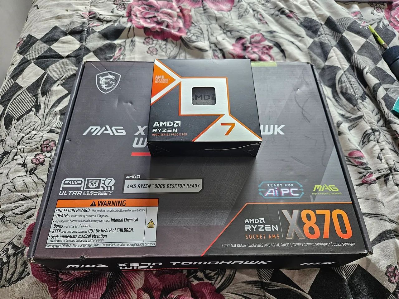 Kit Ryzen 7 9800X3D + X870 Tomahawk  - Foto 3