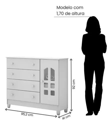 Cômoda e berço na caixa  - Foto 4