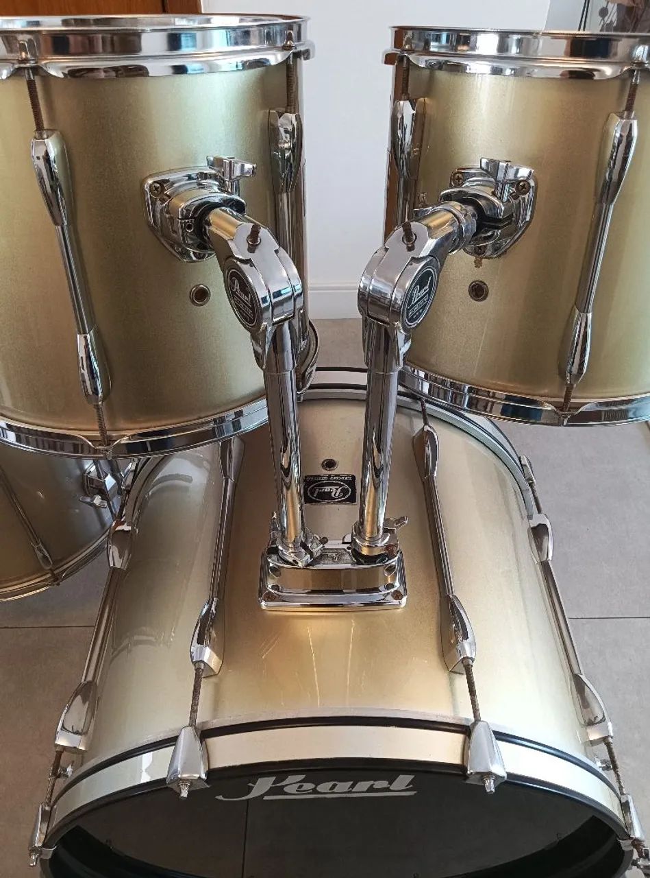Shell pack de bateria Pearl Export anos 90, holders Unilock, 12,13