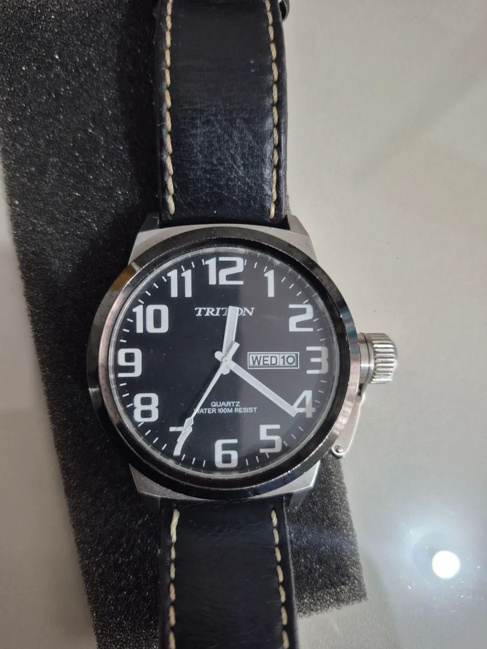 Relógio Triton pulseira de couro.  - Foto 5