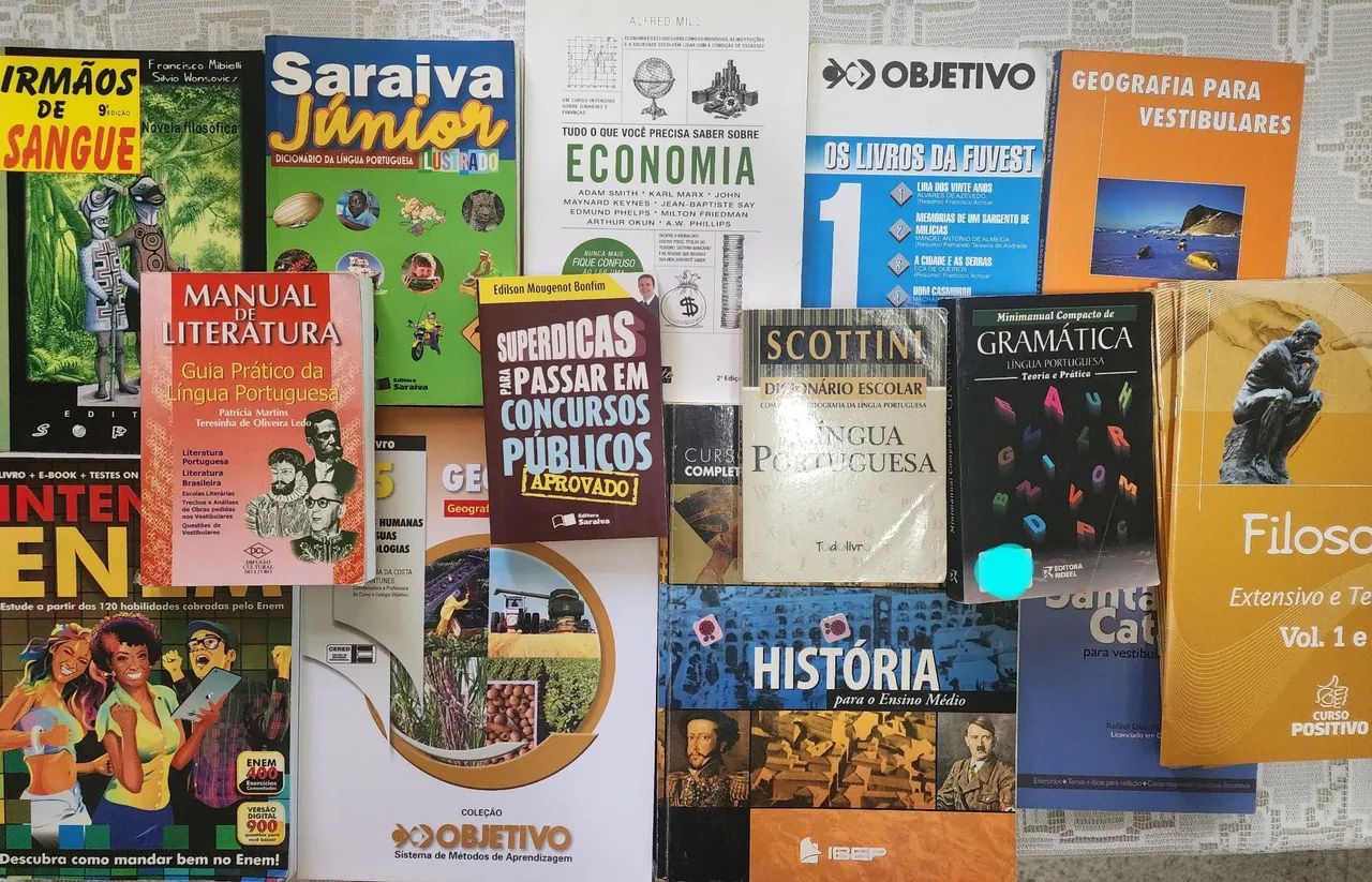 Lote Livros didáticos Enem