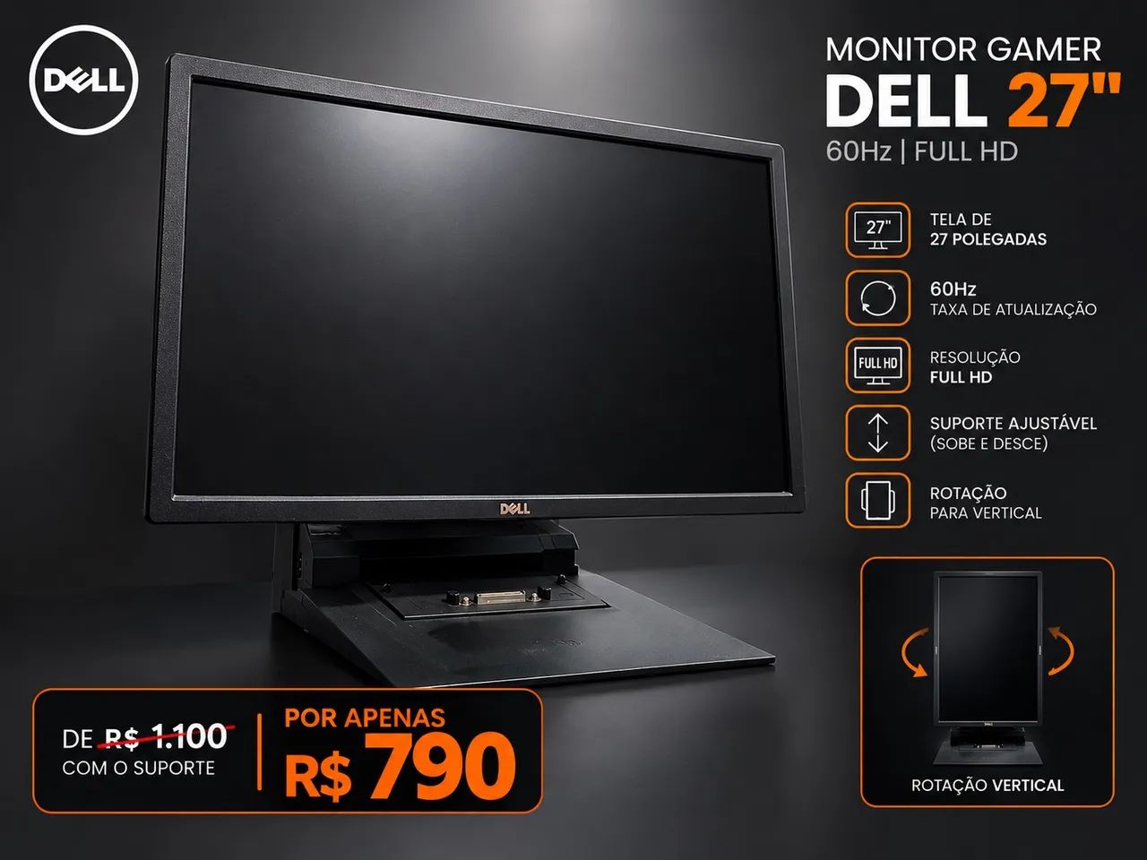 Monitor Dell 27 Polegadas