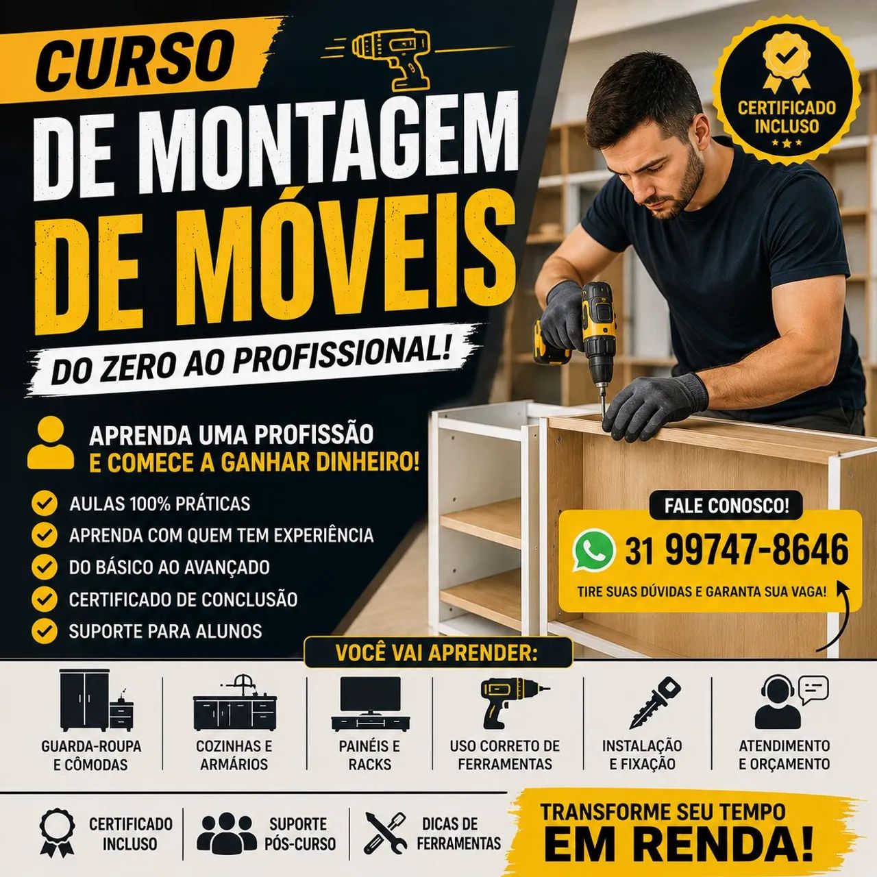 Curso montador de móveis 