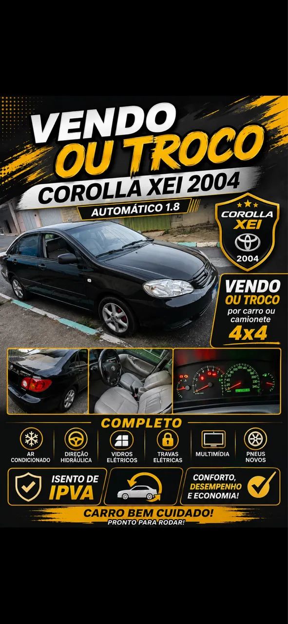 Toyota Corolla XEI 1.8/1.8 Flex 16V Aut. 2004