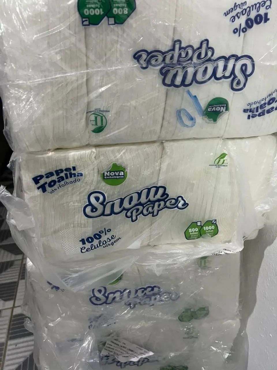Papel toalha interfolhado