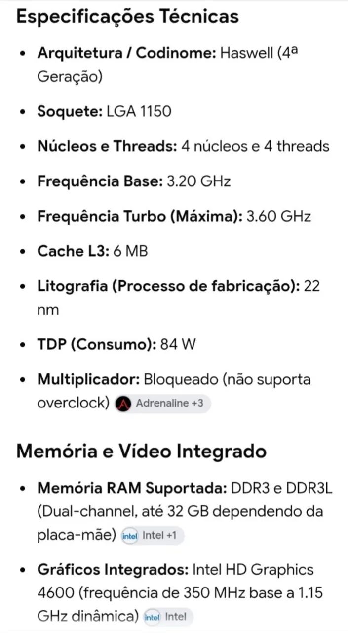 Processador Core i5 3.20ghz 4a geração - Foto 4