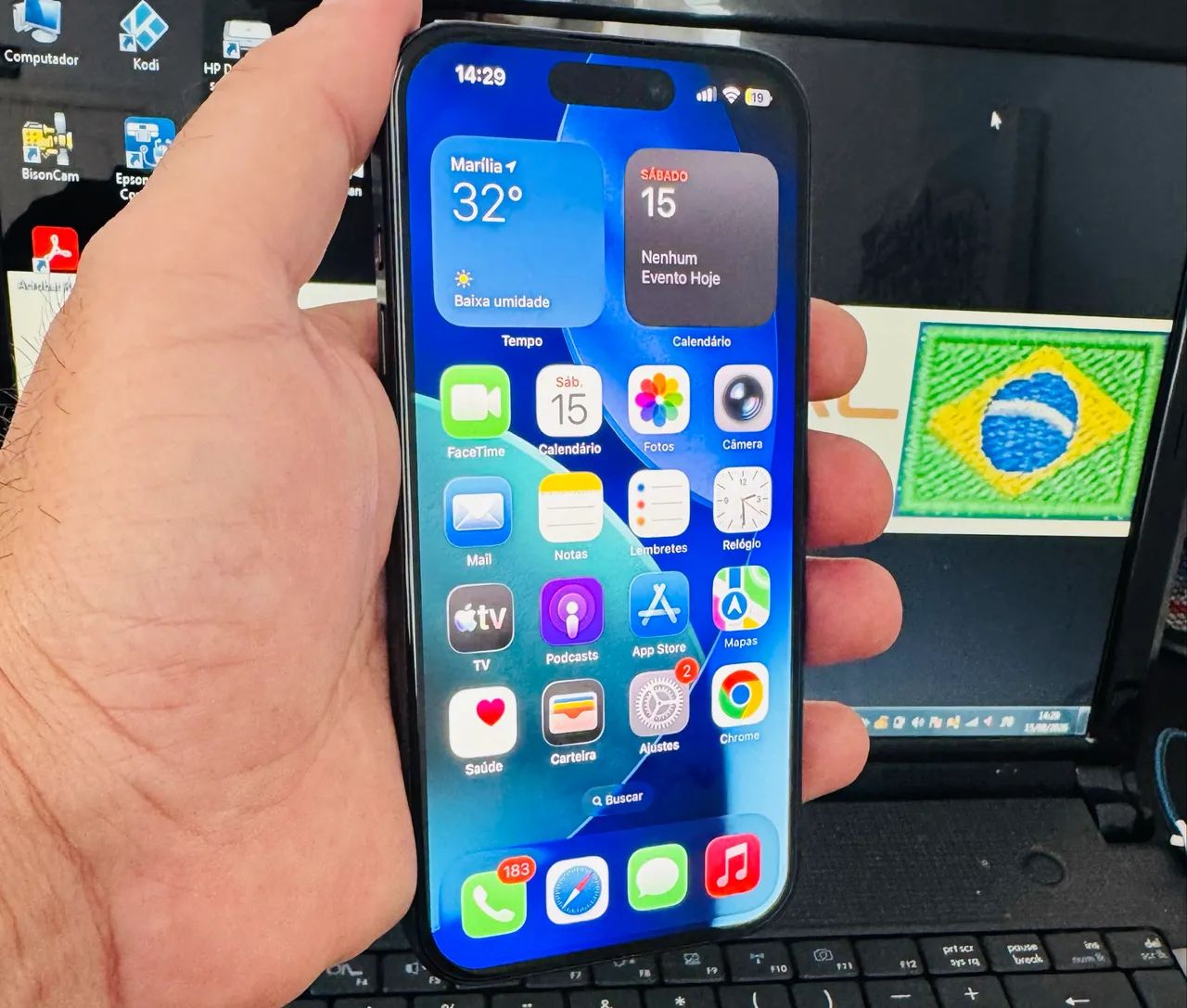 iPhone 15 Pro Max 256GB Preto - Foto 3