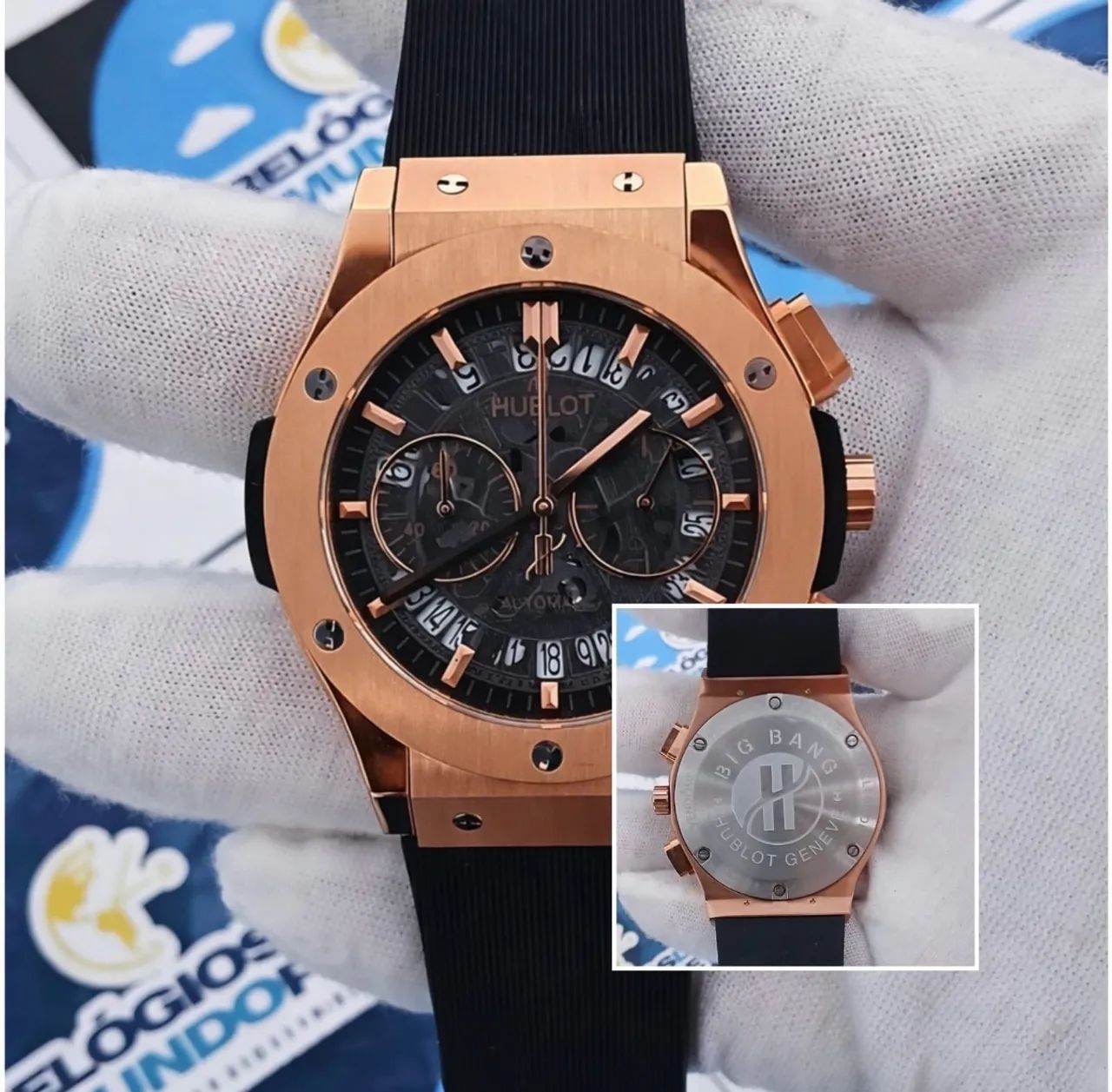 RELÓGIO HB BIG BANG CHNOGRAPH ROSE