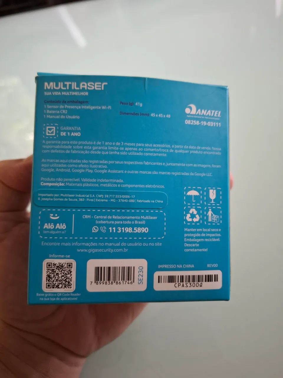 Sensor de presença inteligente Multilaser Liv - SE230 - Foto 3