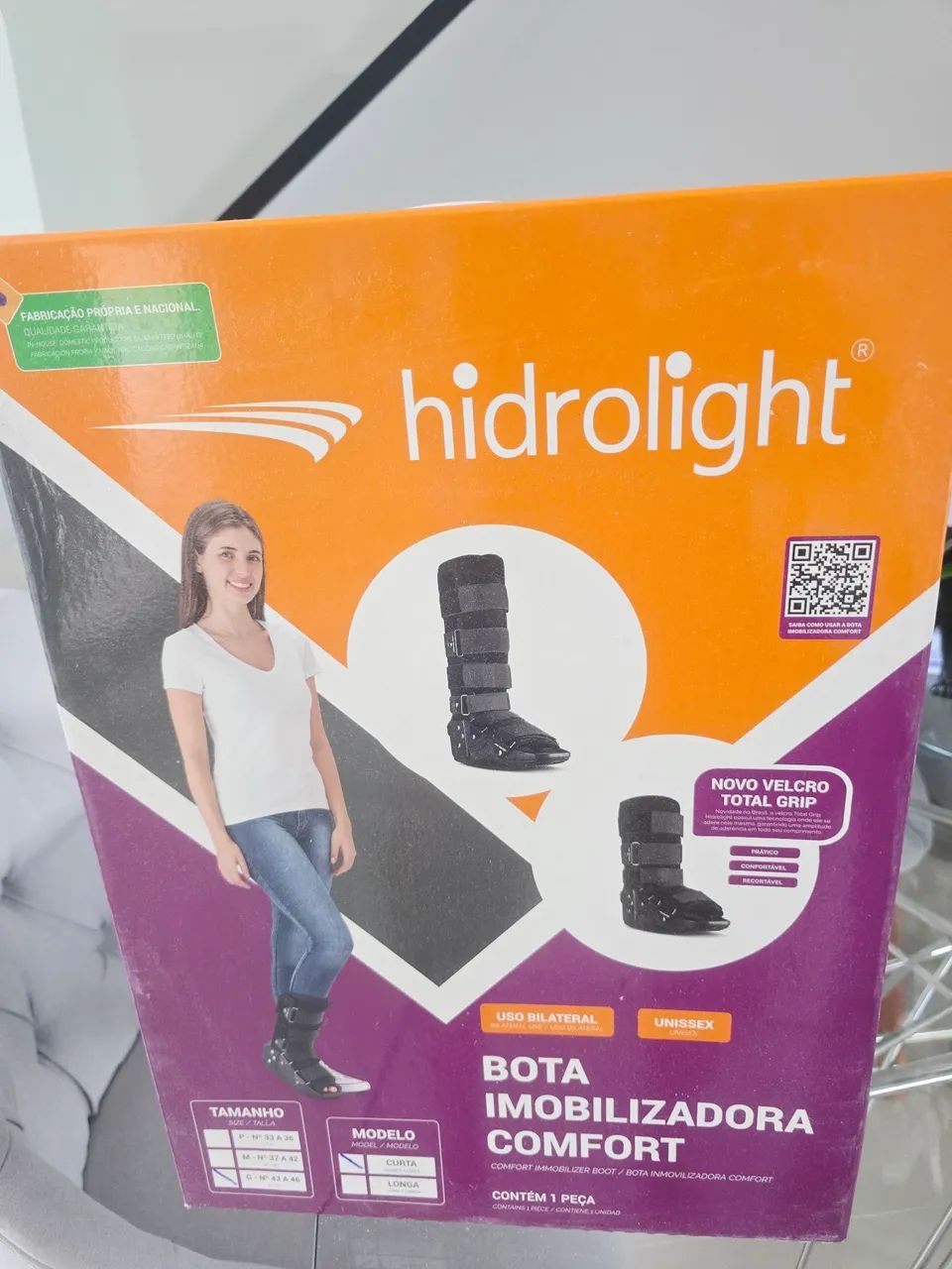 Bota imobilizadora confort G curta