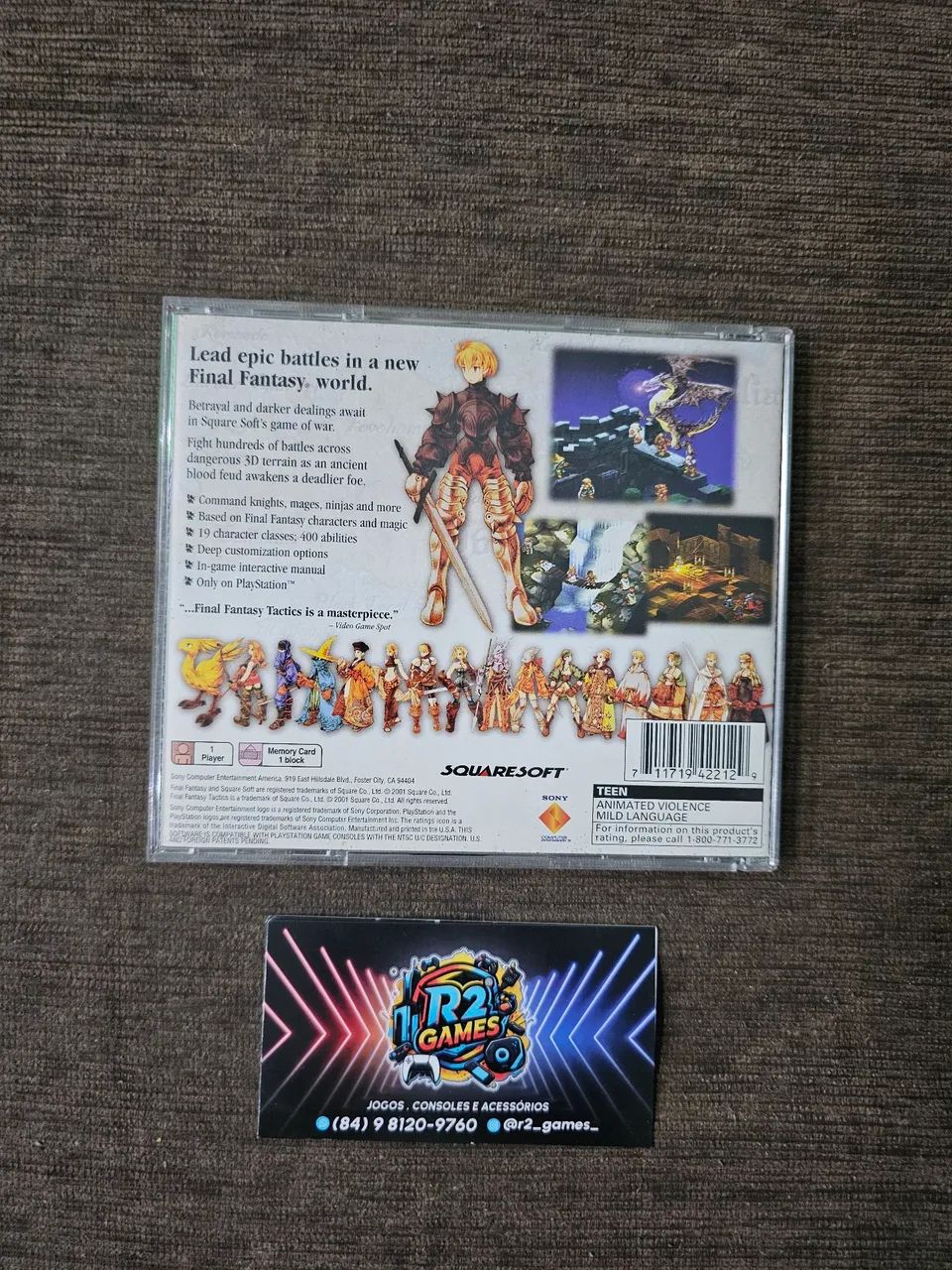 FINAL FANTASY TATICS (PS1) JOGO - Foto 2