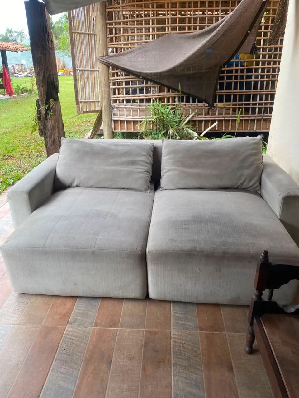 ? Sofá Retrátil 2/3 Lugares Cinza<br> - Foto 4