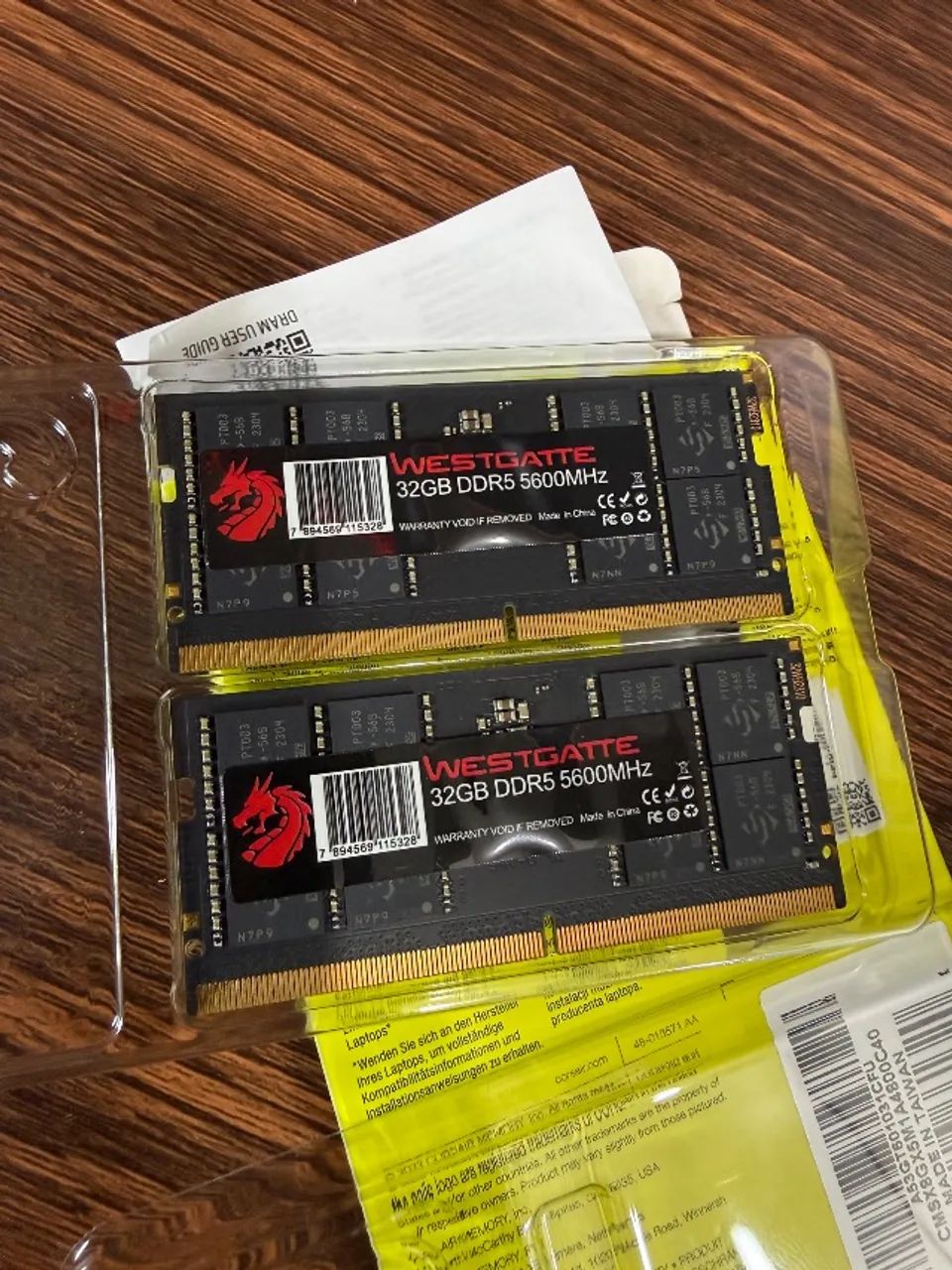 MEMÓRIA RAM 2X32GB DR5 NOTEBOOK