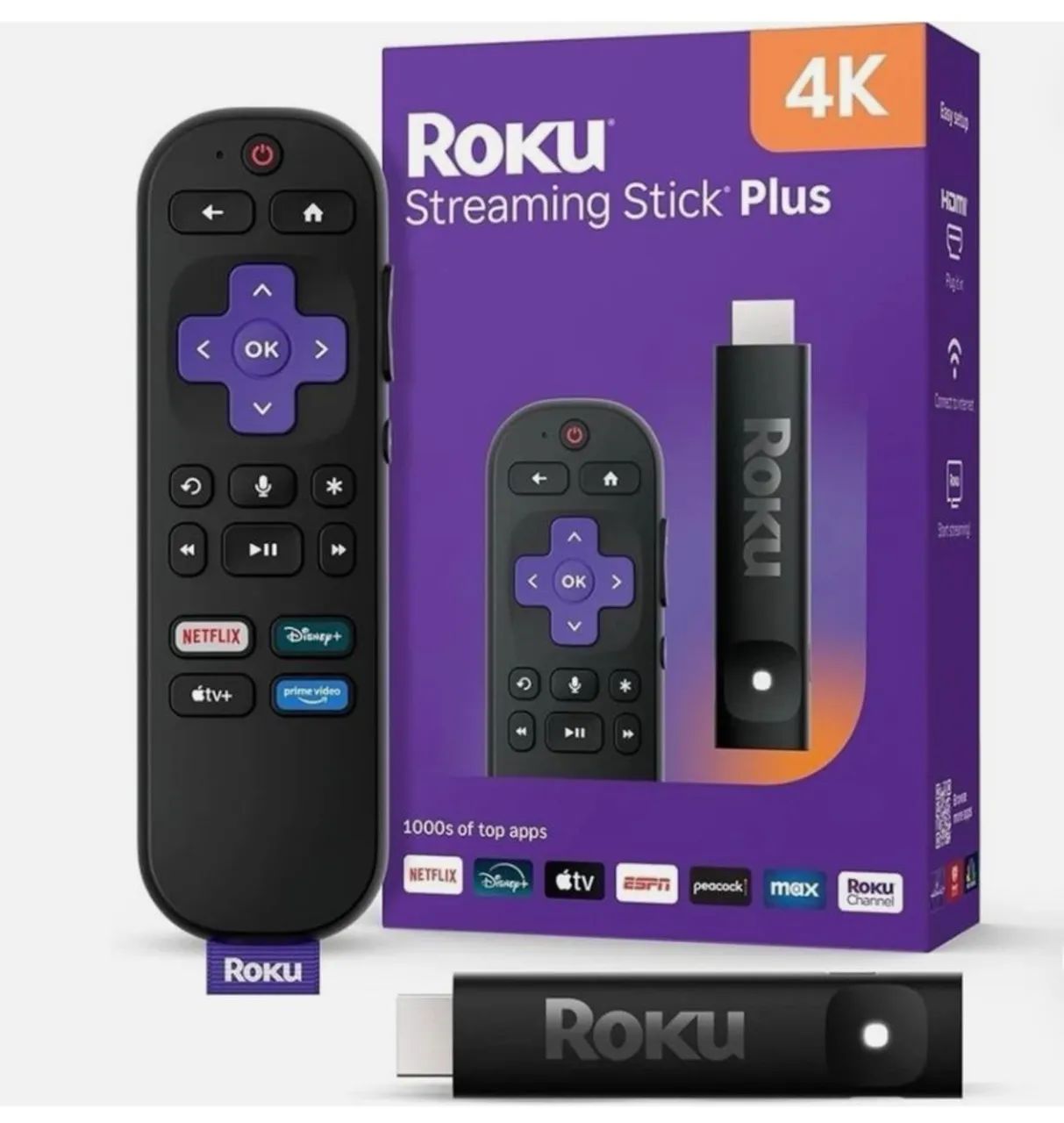 Roku Streaming Stick 4K 2025 - Seminovo<br>