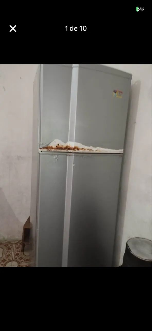 Geladeira com defeito