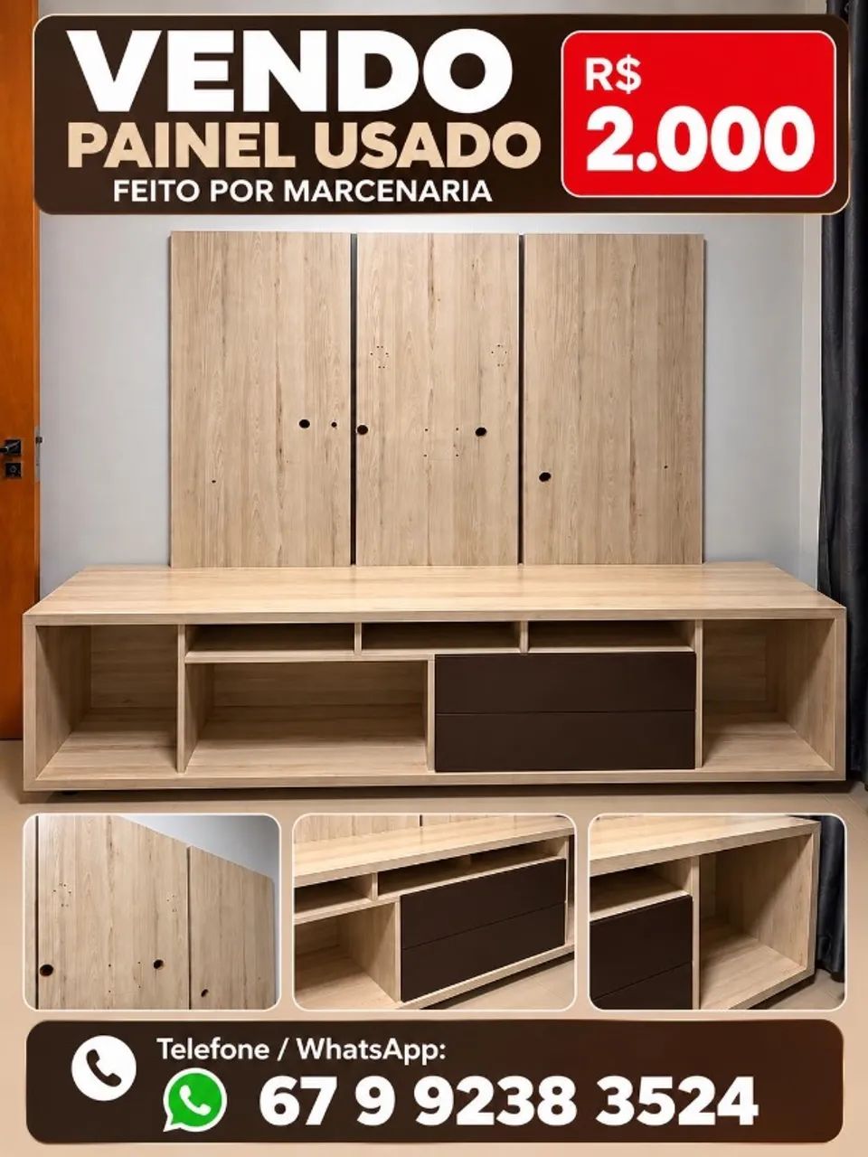 Vende- se Painel usado para sala 
