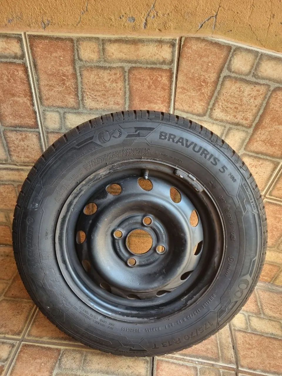 Roda + Pneu Aro 13 - Foto 2