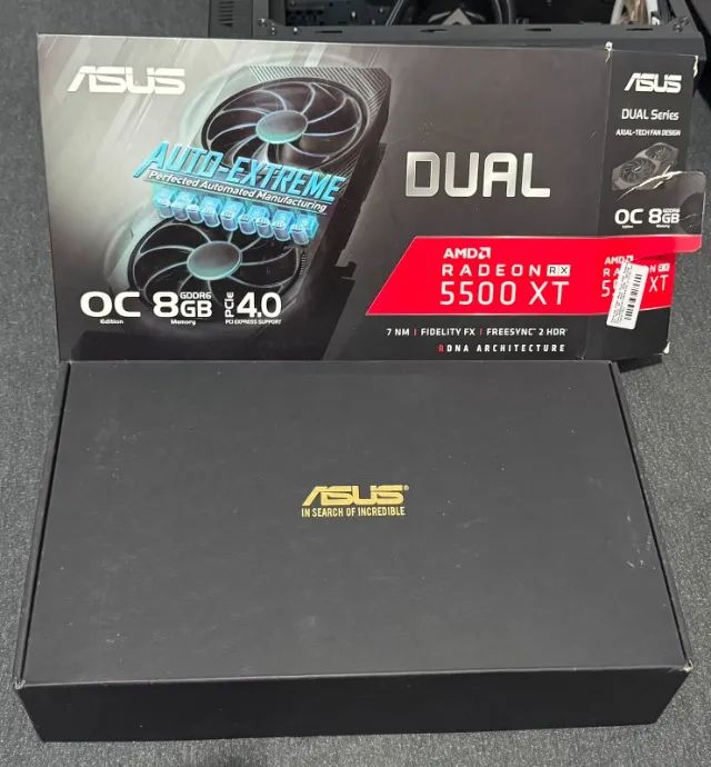 RX 5500 XT 8gb - Placa de Vídeo ASUS AMD Radeon OC Edition - ACEITO RYZEN 7 5700X - Foto 2